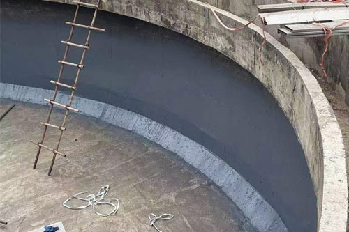 泳池蓄水池防水防腐噴涂聚脲施工專用噴涂機(圖4) 泳池蓄水池防水防腐噴涂聚脲施工案例