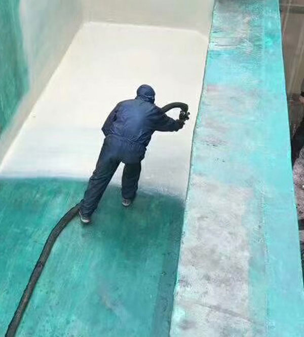 工業污水池防腐 化工廠污水池怎樣做防腐(圖3) 工業污水池防腐噴涂聚脲案例